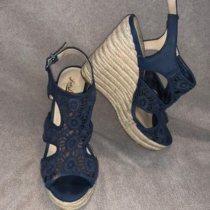 Navy Blue Wedge